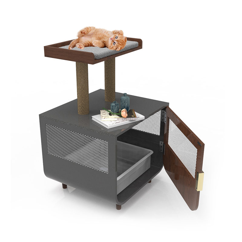 Sangkar perabot bilik mandi tersembunyi kayu dengan kabinet sampah Sangkar perabot bilik mandi tersembunyi kayu dengan kabinet sampah