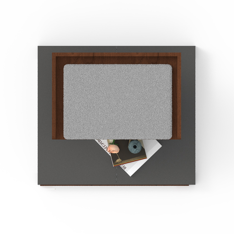 Sangkar perabot bilik mandi tersembunyi kayu dengan kabinet sampah Sangkar perabot bilik mandi tersembunyi kayu dengan kabinet sampah