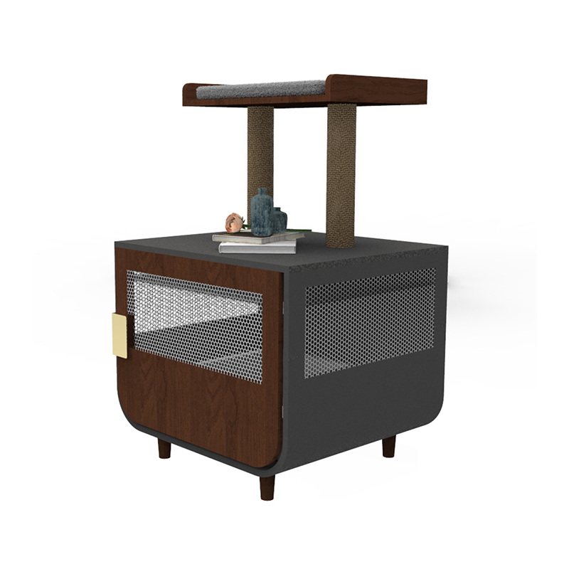 Sangkar perabot bilik mandi tersembunyi kayu dengan kabinet sampah Sangkar perabot bilik mandi tersembunyi kayu dengan kabinet sampah