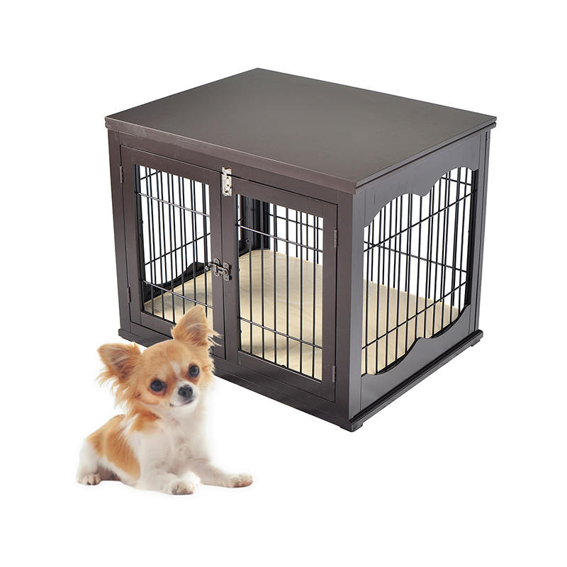 Sangkar anjing gaya perabot kayu besar Sangkar anjing gaya perabot kayu besar