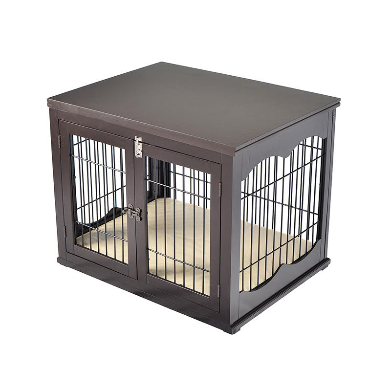 Sangkar anjing gaya perabot kayu besar Sangkar anjing gaya perabot kayu besar