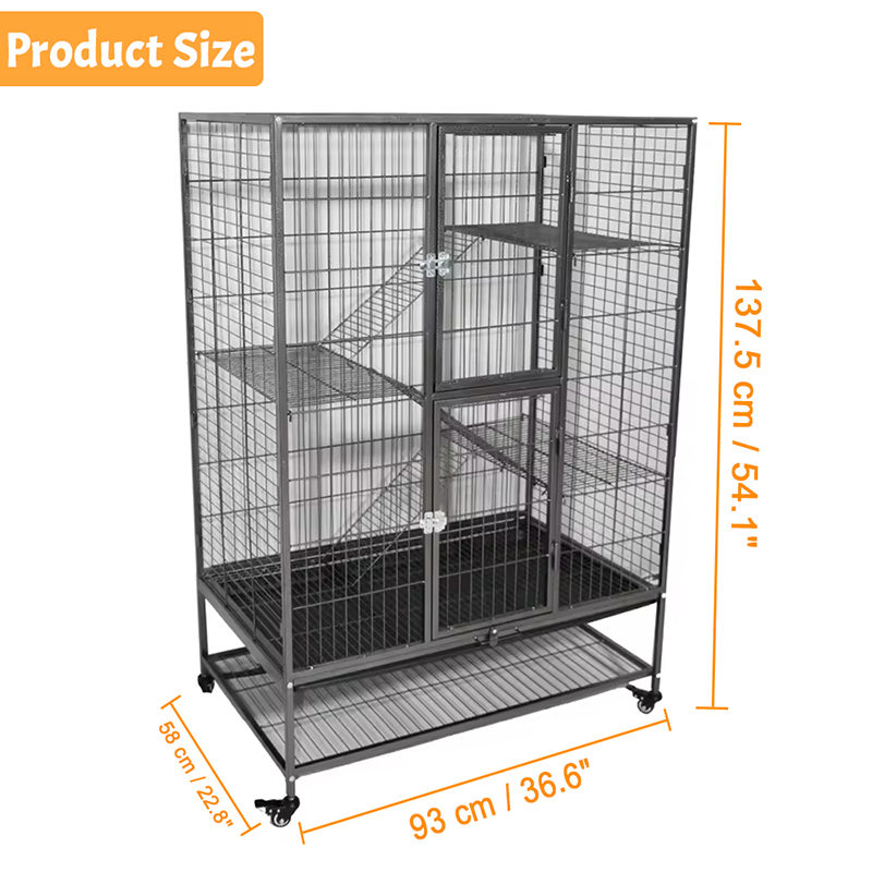 Tugas berat besar 2/3/4 tiub tiub dalaman logam sangkar dengan roda Tugas berat besar 2/3/4 tiub tiub dalaman logam sangkar dengan roda