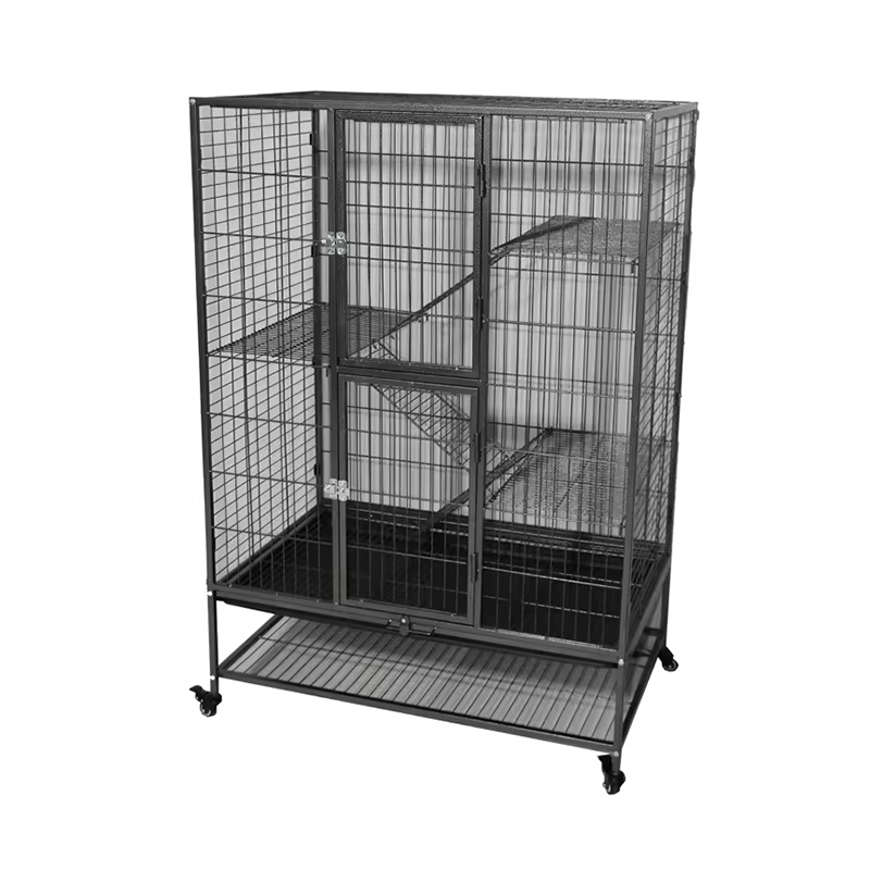 Tugas berat besar 2/3/4 tiub tiub dalaman logam sangkar dengan roda Tugas berat besar 2/3/4 tiub tiub dalaman logam sangkar dengan roda