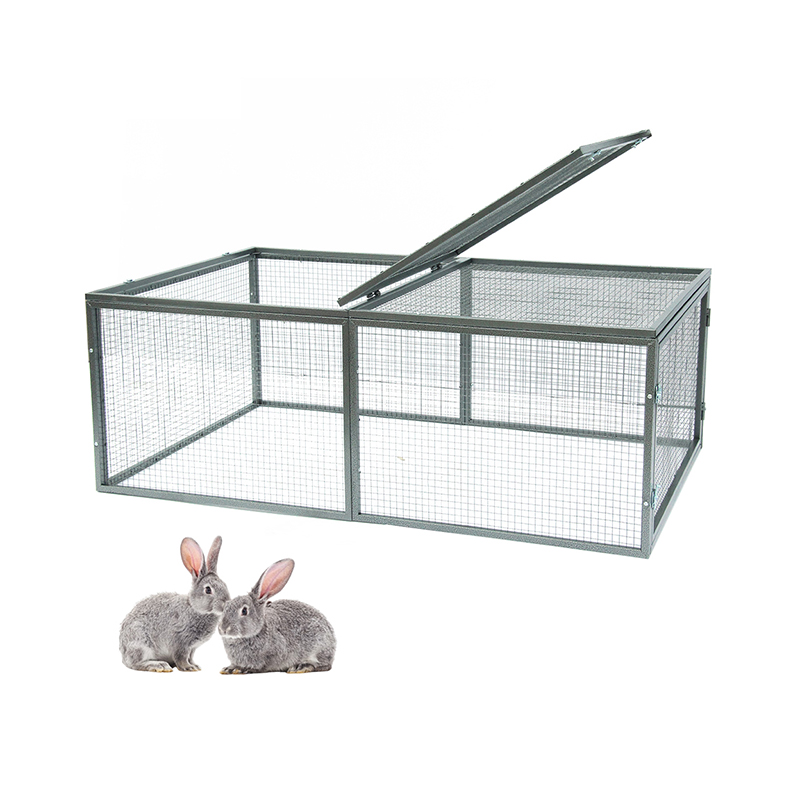 Double Double Door Metal Tube Bunny Rabbit Cage Hutch Double Double Door Metal Tube Bunny Rabbit Cage Hutch