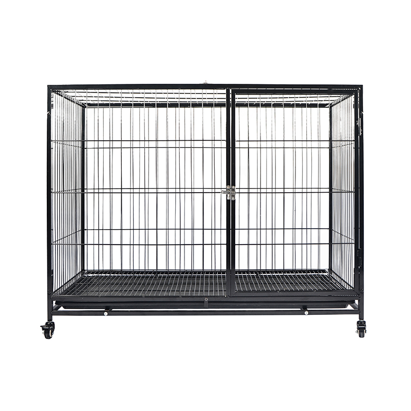 42 inci Terbuka Stackable Tube Metal Dog Cage