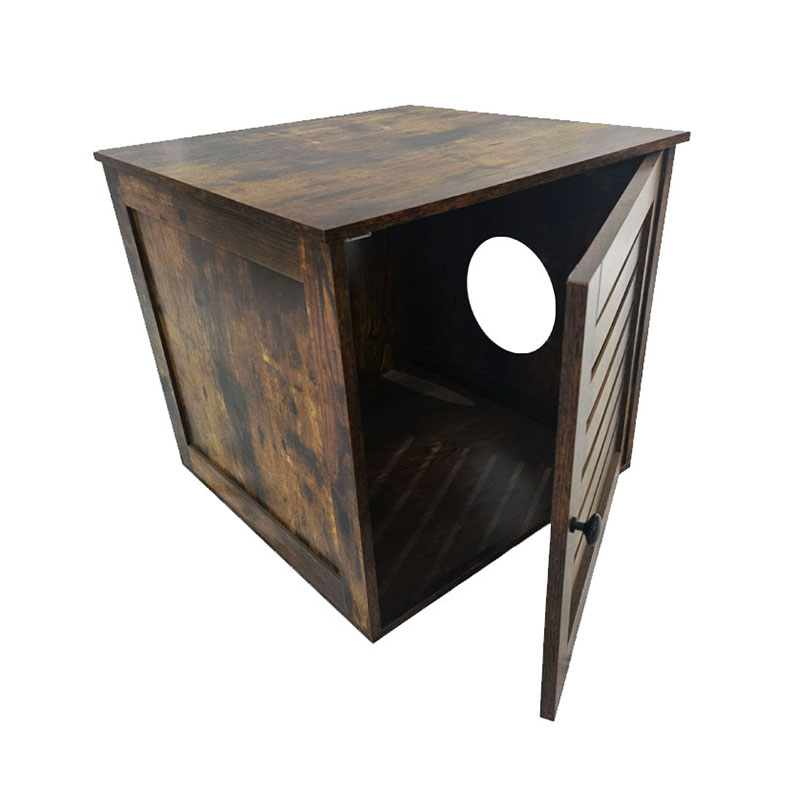 Perabot meja sampingan dalaman kandang kucing sampah kabinet Perabot meja sampingan dalaman kandang kucing sampah kabinet